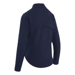 1/2 Zip Quilted Knit Blå