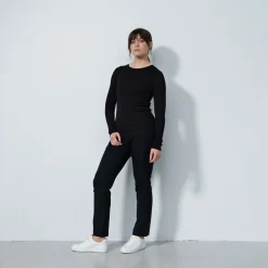 Ancona Ls Round Neck Svart
