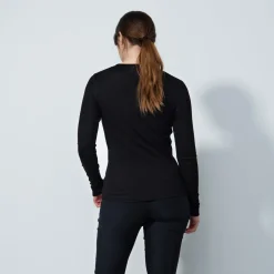 Ancona Ls Round Neck Svart