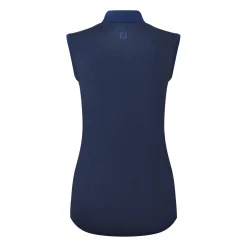 Animal Print Sleeveless Lisle Blå