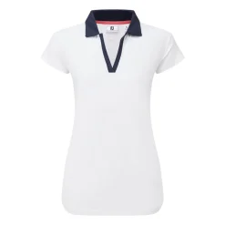 Cap Sleeve Print Trim Lisle Vit