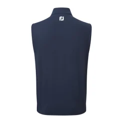 Full-Zip Knit Vest Blå