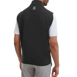 Full-Zip Knit Vest Svart