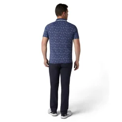 Geo Cocktail Print Polo Blå