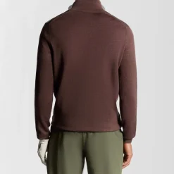 Golf Quarter Zip Merino Jumper Rosa