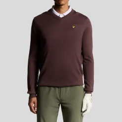 Golf V Neck Pullover Rosa