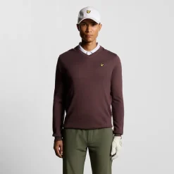 Golf V Neck Pullover Rosa
