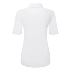 Half Sleeve Ruched Lisle Vit