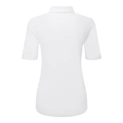 Half Sleeve Ruched Lisle Vit
