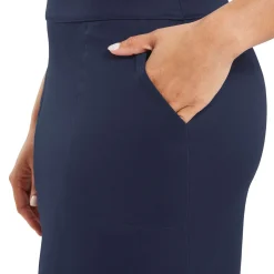 Interlock Skort - Long Blå