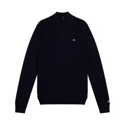 Kian Zipped Golf Sweater Blå
