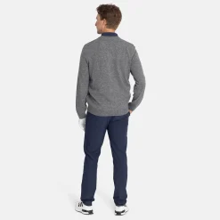Lambswool Blend Argyle V-Neck Grå Blå