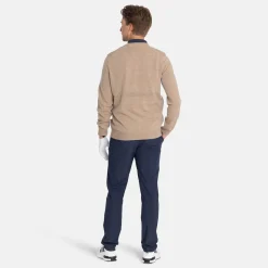 Lambswool Blend Argyle V-Neck Beige Grön