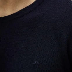 Lyle Merino Crew Neck Sweater Blå