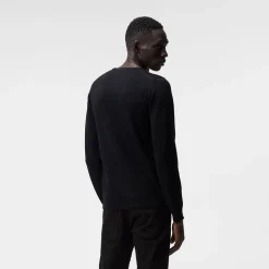 Lyle Merino Crew Neck Sweater Svart