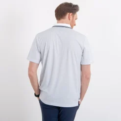 Mini Stripe Polo Vit