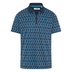 OP All Over Jacquard Colour Block Polo