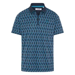 OP All Over Jacquard Colour Block Polo