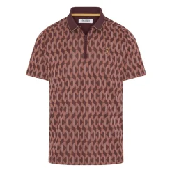 OP All Over Jacquard Colour Block Polo