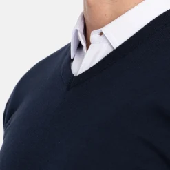 PD V-Neck Blå