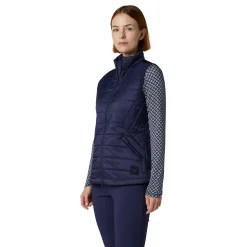 Quilted Puffer Vest Blå
