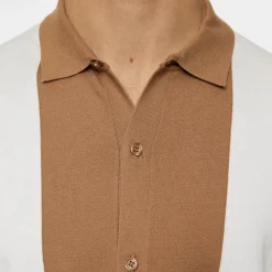Rue Knitted Polo Shirt Vit