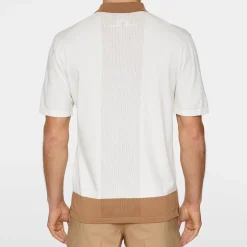Rue Knitted Polo Shirt Vit