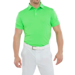 Stretch Pique Solid Grön