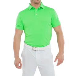 Stretch Pique Solid Grön