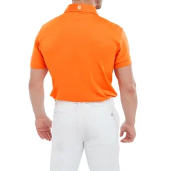 Stretch Pique Solid Orange