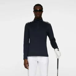 Vinnie Quarter Zip Mid Layer Blå
