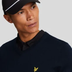 V-Neck Merino Blend Blå