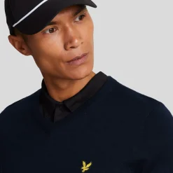 V-Neck Merino Blend Blå