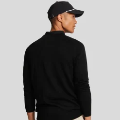 V-Neck Merino Blend Svart
