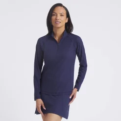 W Houndstooth 1/4 Zip