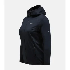 W Light Zip Hood Svart