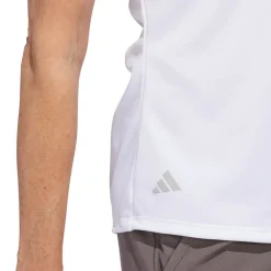 W Solid Performance Short Sleeve Polo Shirt Vit