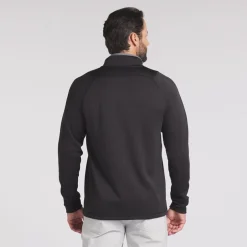 Waffle Fleece 1/4 Zip Svart