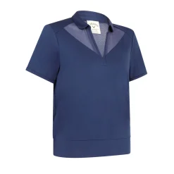 Waist Length Ss Top Blå