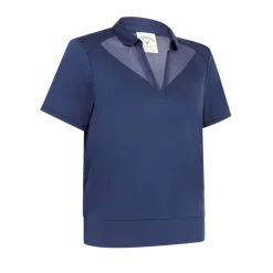 Waist Length Ss Top Blå