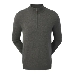 Wool Blend 1/2 Zip Grå