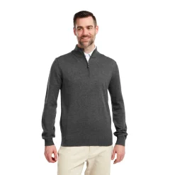 Wool Blend 1/2 Zip Grå