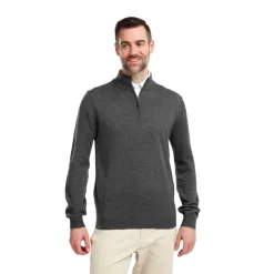 Wool Blend 1/2 Zip Grå