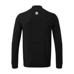 Wool Blend 1/2 Zip Lined Svart