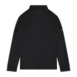 Youth Ls 1/4 Zip Hex Fleece Svart