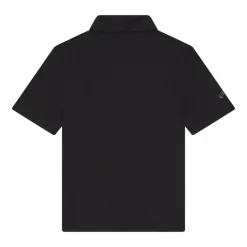 Youth Unisex Solid Polo Svart